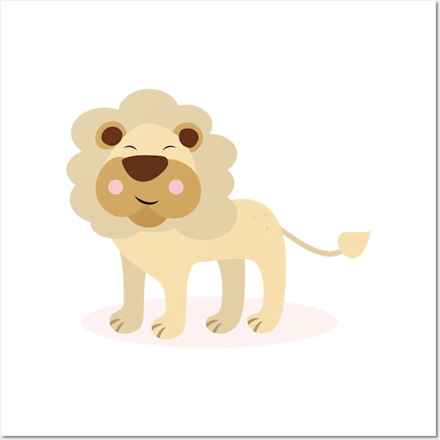 Cute Lion Wall Art by MajorCompany